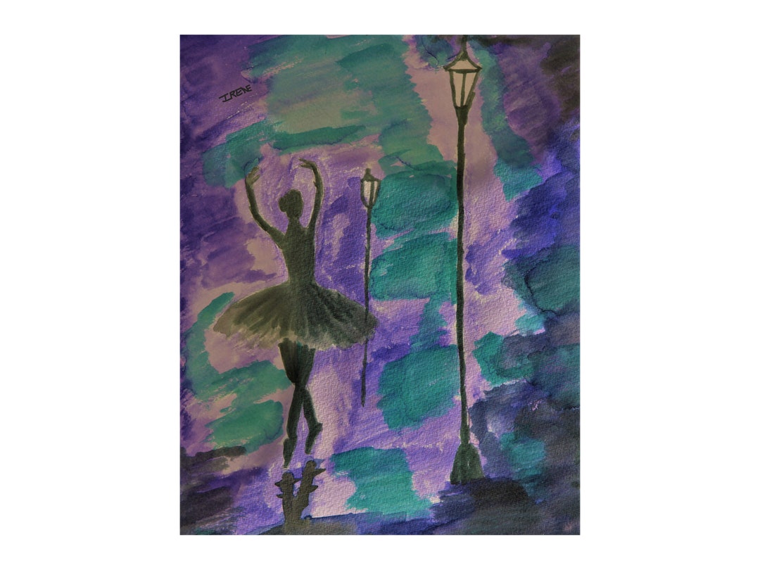 Ballerina Wall Art | Original Watercolor Painting Print | Ballet Poster ...