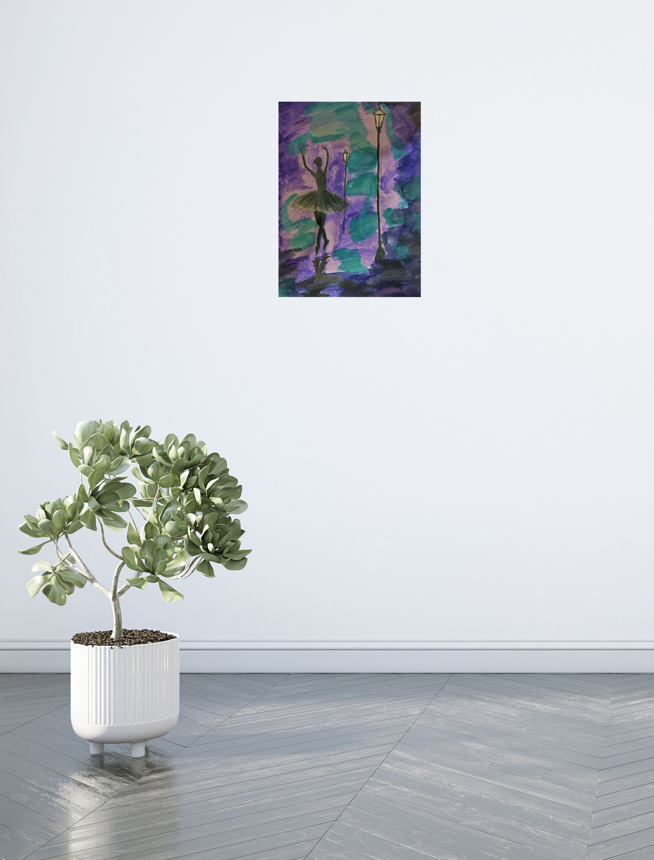 Ballerina Wall Art | Original Watercolor Painting Print | Ballet Poster ...