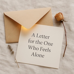 Carta de consuelo personalizada, nota edificante personalizada para almas solitarias, regalo digital por correo electrónico, ánimo, sanación, apoyo, esperanza.