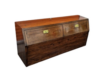 Henredon Campaign Storage Queen Size Headboard