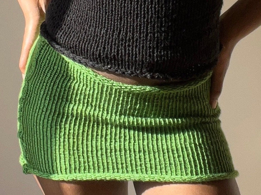 Knit Mini Skirt Etsy UK