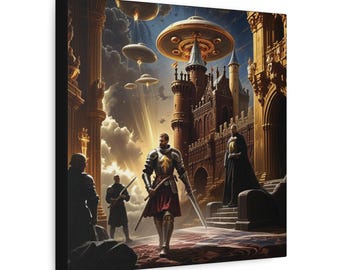 Enemies Arrive Renaissance Artwork Canvas Stretched 1.25"