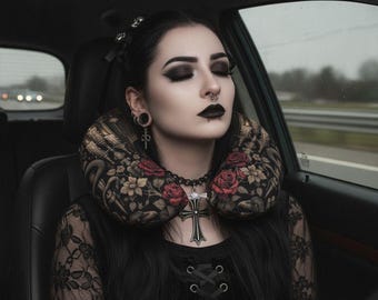 Goth Travel Neck Pillow