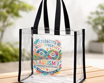 Autism Awareness Stadium Bag, Clear Fannypack