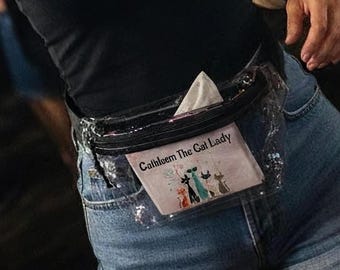 Custom Atomic Cats Clear Fanny Pack, Stadium Approved, Concert See-Thru