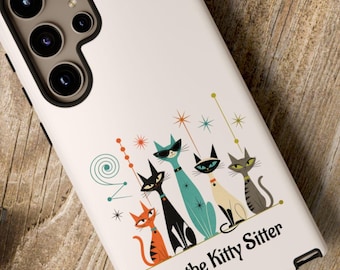 Atomic Cats Personalized Phone Case | Kitty Lover Custom Cat Design