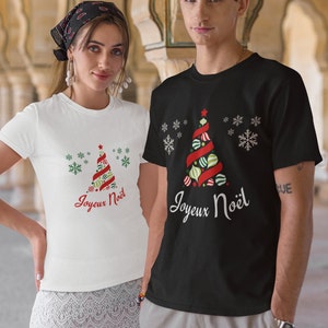 joyeux noël Unisex Heavy Cotton Tee, French Merry Christmas, holiday, tshirt, party, casual