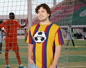 Colombia Flag Soccer Ball Tee | Personalized Football Fan Shirt