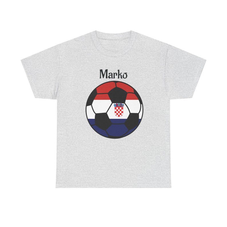 Camiseta de aficionado al fútbol de Croacia, camiseta unisex, regalo para amantes del fútbol, camiseta personalizada, camiseta de aficionado al fútbol imagen 2
