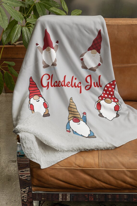 Glædelig Jul デンマーク クリスマス 別珍 マイクロファイバー
