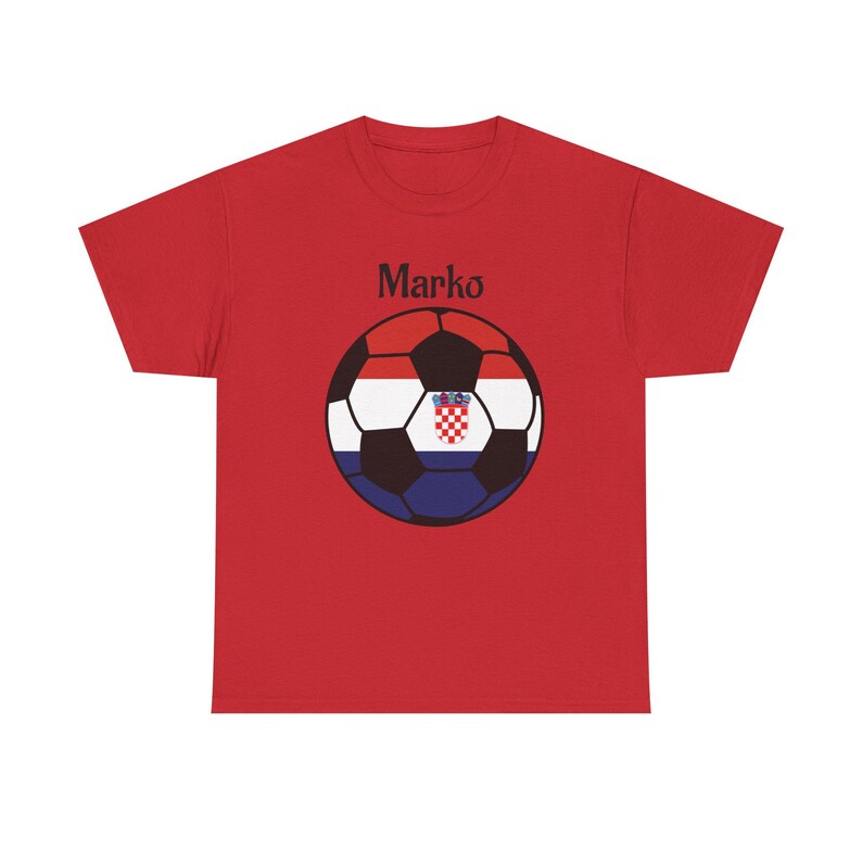 Camiseta de aficionado al fútbol de Croacia, camiseta unisex, regalo para amantes del fútbol, camiseta personalizada, camiseta de aficionado al fútbol imagen 5