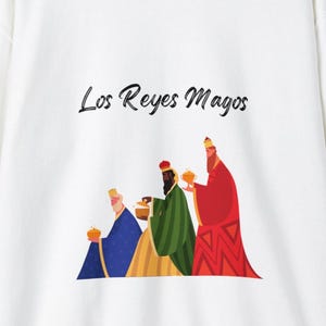 Los Reyes Magos Christmas Sweater: Spanish Three Wise Men Crewneck