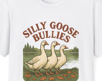 Silly Goose T-Shirt: Funny Animal Tee for Goose Lovers