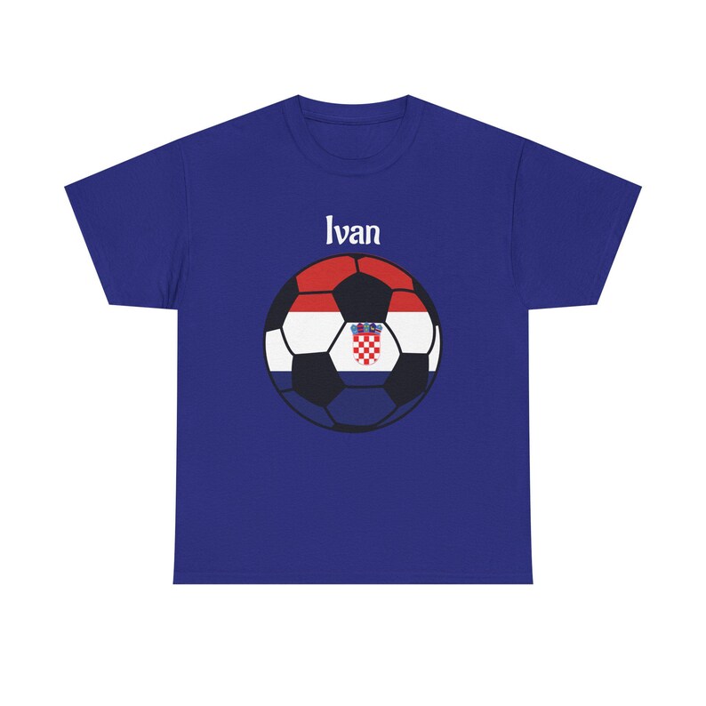 Camiseta de aficionado al fútbol de Croacia, camiseta unisex, regalo para amantes del fútbol, camiseta personalizada, camiseta de aficionado al fútbol imagen 3