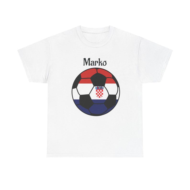 Camiseta de aficionado al fútbol de Croacia, camiseta unisex, regalo para amantes del fútbol, camiseta personalizada, camiseta de aficionado al fútbol imagen 4