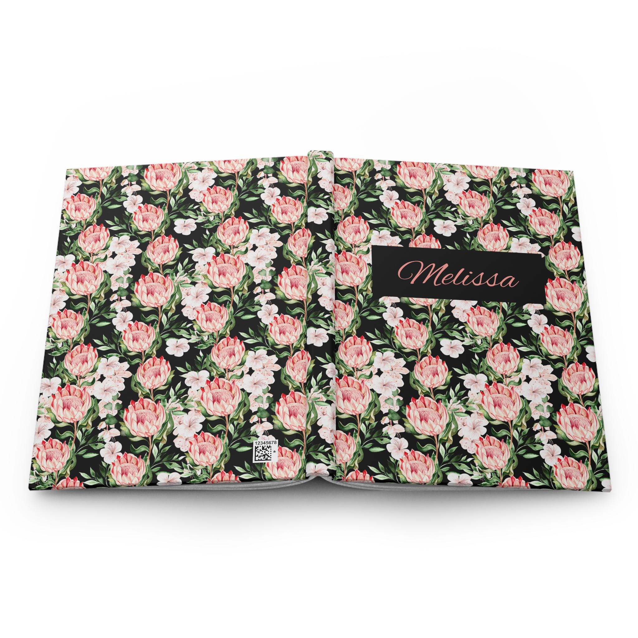 Floral Hardcover Journal: Personalized Writing Notebook Gift - Etsy