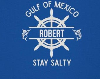 Tank Top, Personalized, Gulf of Mexico Stay Salty, beach attire, Nautical Beach apparel, vacation top