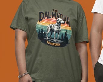Dalmatian Whisperer T-shirt: Sunset Dog Lover Tee - Etsy