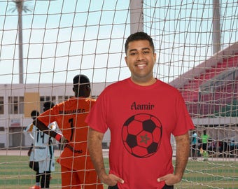 Morocco Soccer Fan Tee, Unisex T-Shirt Gift for Football Lover, Personalized Shirt, Africa Soccer Fan Tee