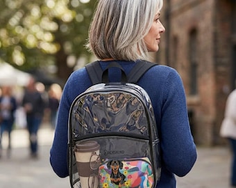 Dachshund Clear Backpack, ITA Transparent Bag | Custom Stadium Approved