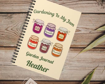 Garden Journal, personalized, horticulture diary, gift for gardner