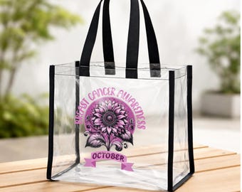 Cancer Awareness Staium Bag, Clear Fannypack