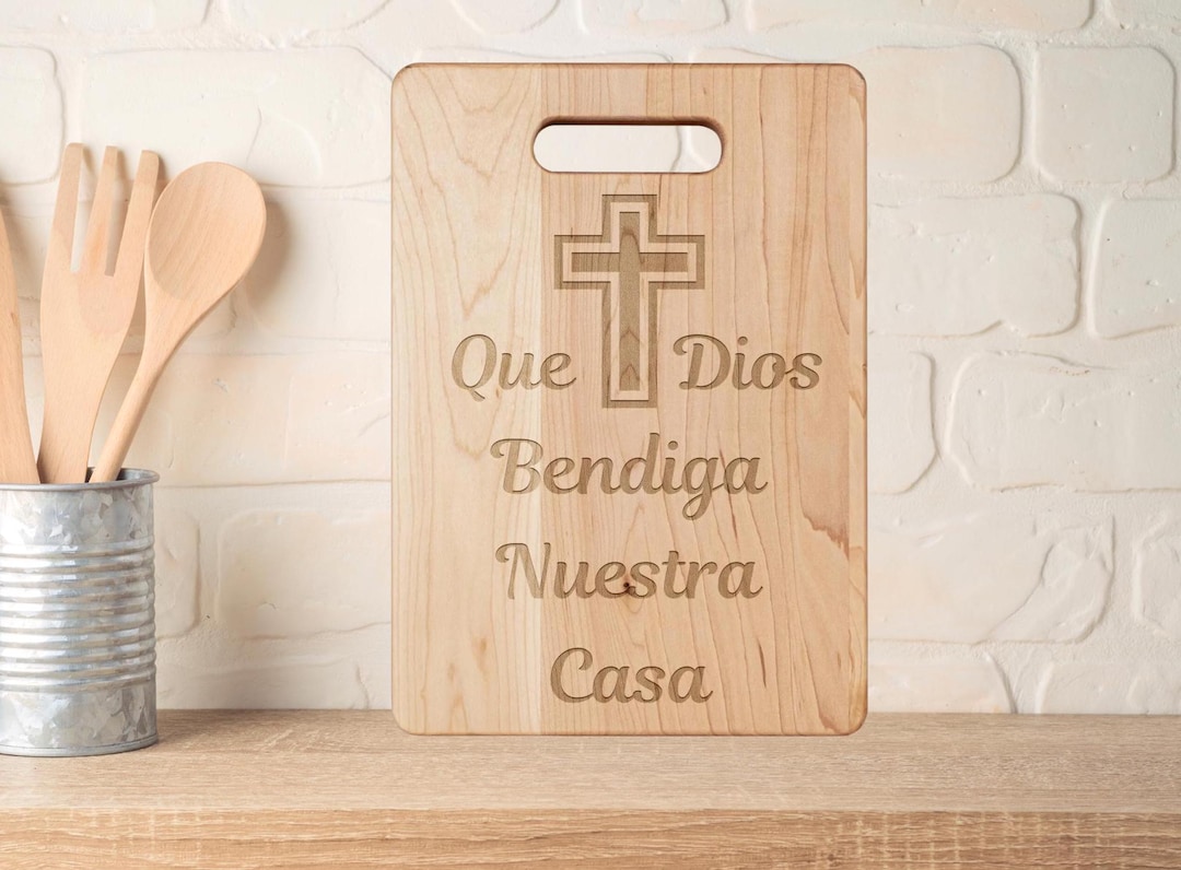 Que Dios Bendiga Nuestra Casa God Bless Our Home in Spanish - Etsy