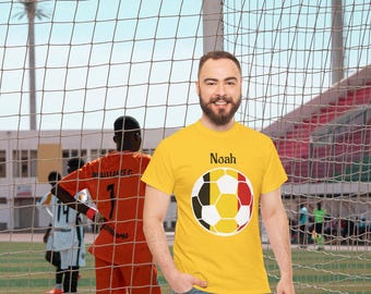 Belgium Soccer Fan Tee, Unisex T-Shirt Gift for Football Lover, Personalized Shirt, Soccer Fan Tee