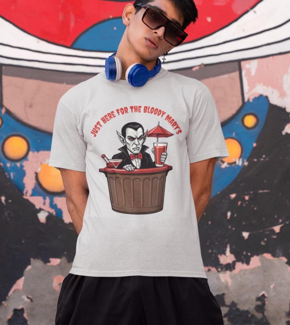 Funny Vampire T-shirt: Bloody Mary Graphic Halloween Costume Top