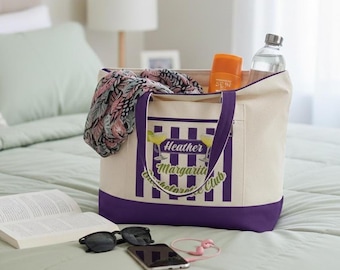 Bolsas de lona con cremallera para despedida de soltera / Bolsa de fin de semana para despedida de soltera / Regalo para dama de honor