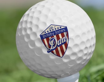 Custom Golf Balls, No 1 Dad Personalized Golfing Accessory