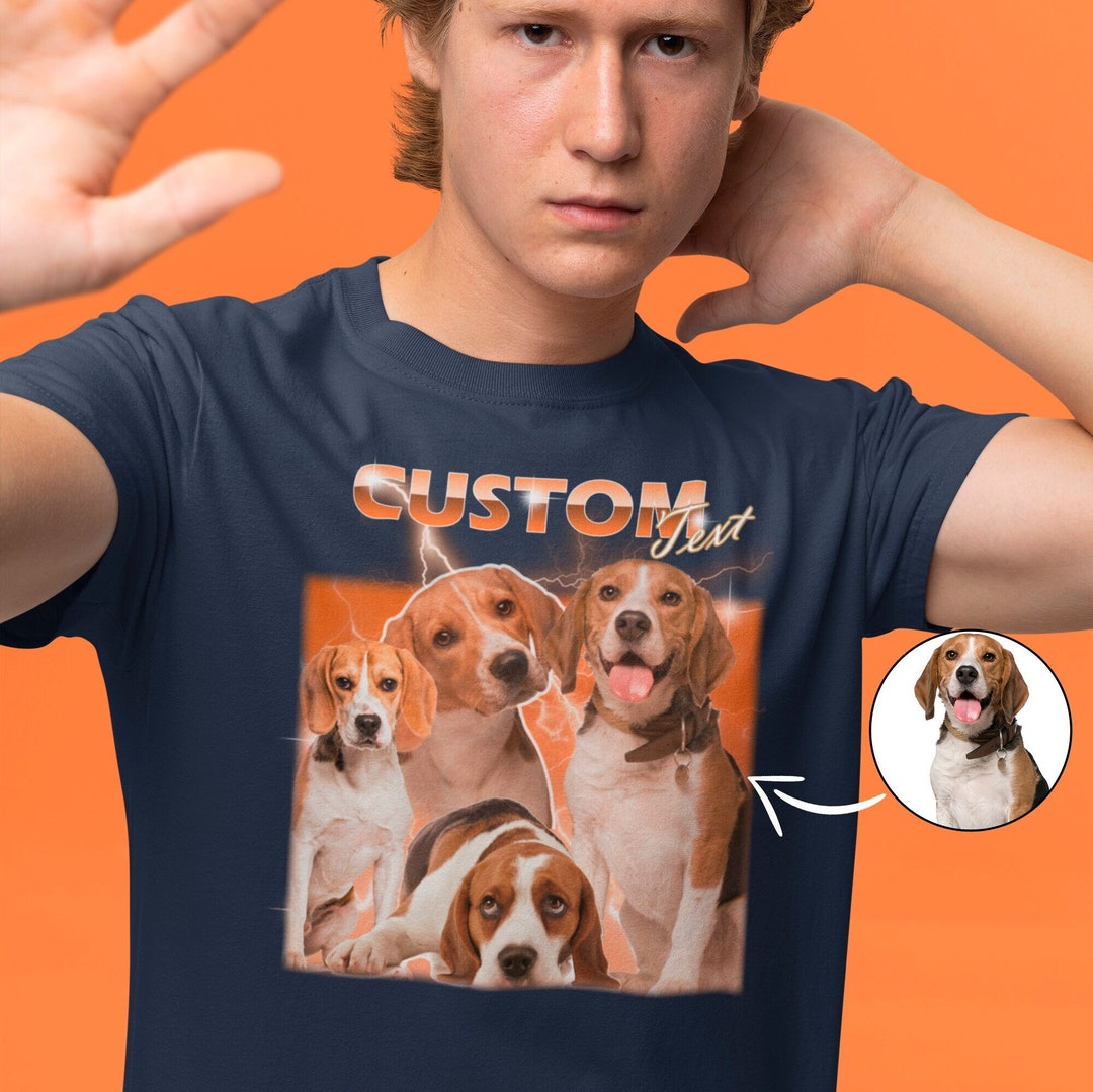 Custom Vintage Pet Shirt Pet Photo Name Custom Dog Shirt Personalized