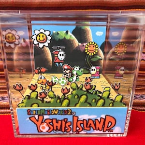 Yoshi's Island Cube Diorama