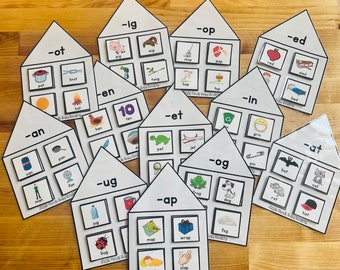 Word Family House: CVC Rhyming Phonics (Digitaler Download)