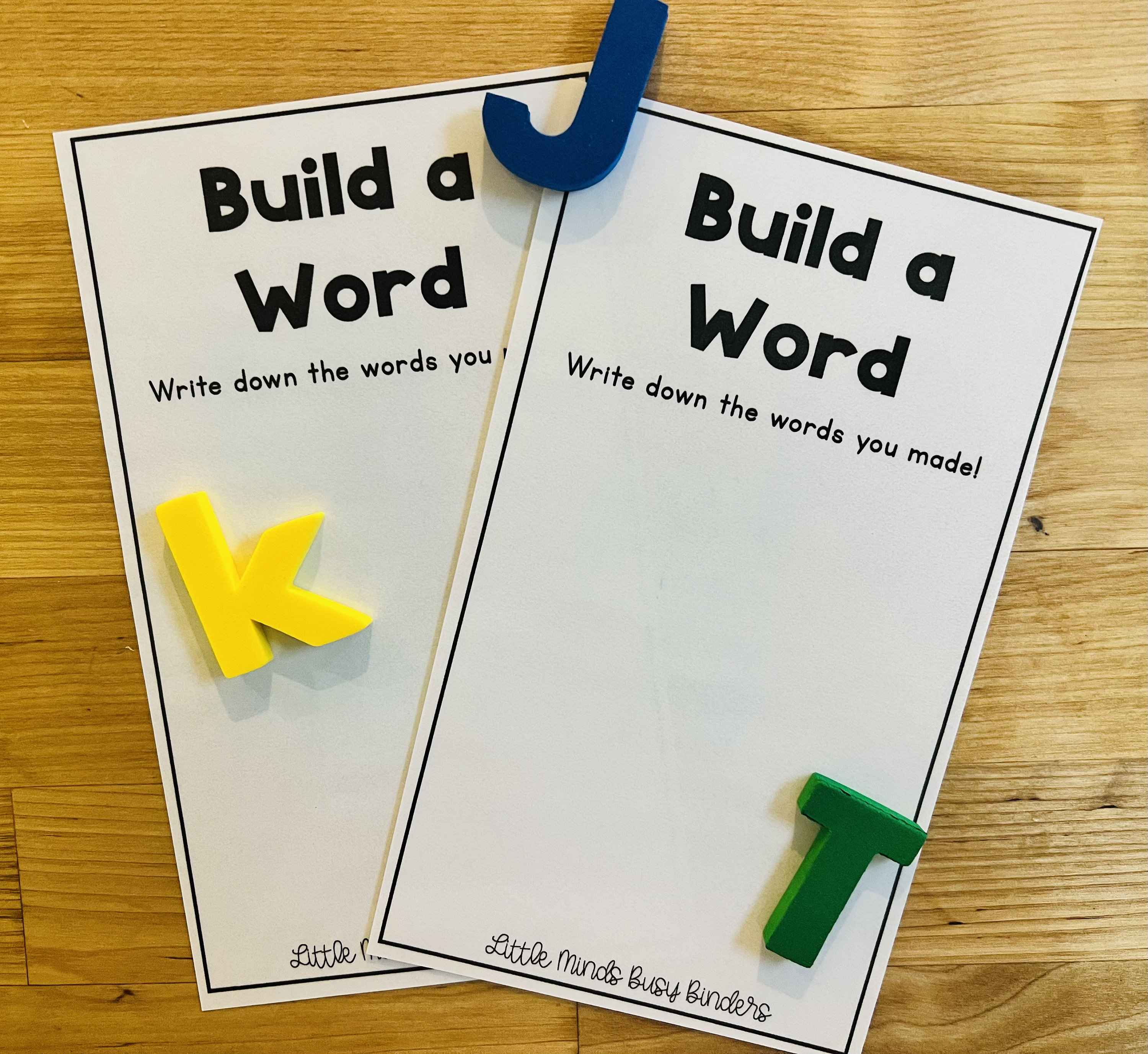 CVC Word Building Set: Phonics Skills (digital Download) - Etsy