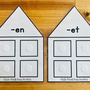 Word Family House: CVC Rhyming Phonics (digital Download) - Etsy