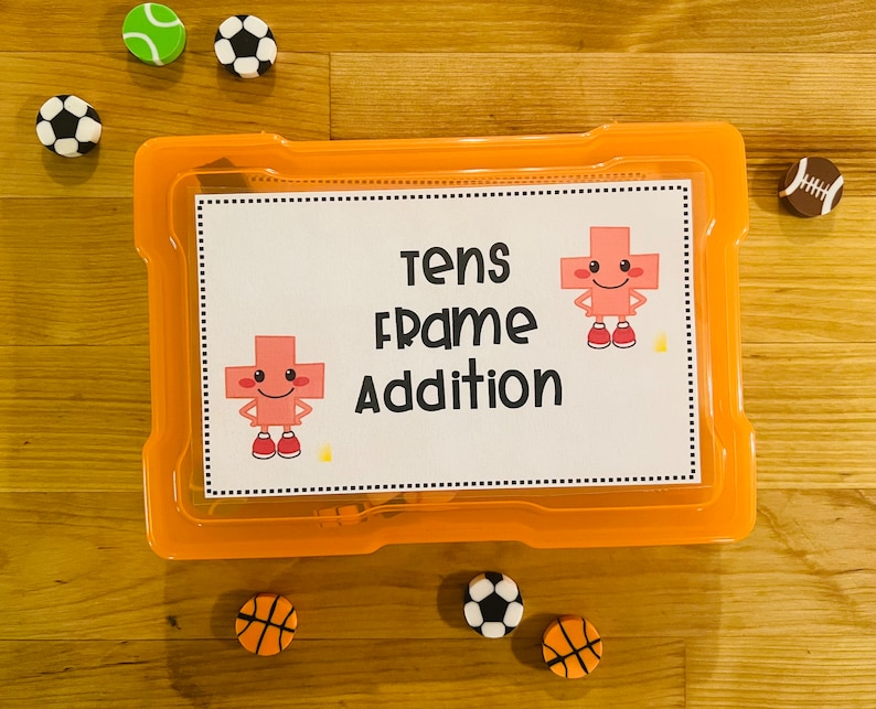 Tens Frame Addition Task Box: Kindergarten Math 1-10 - Etsy