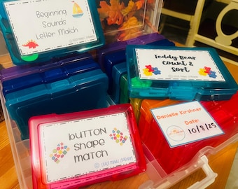 Zestaw pudełek z zadaniami: nauka praktyczna, rozwój małej motoryki