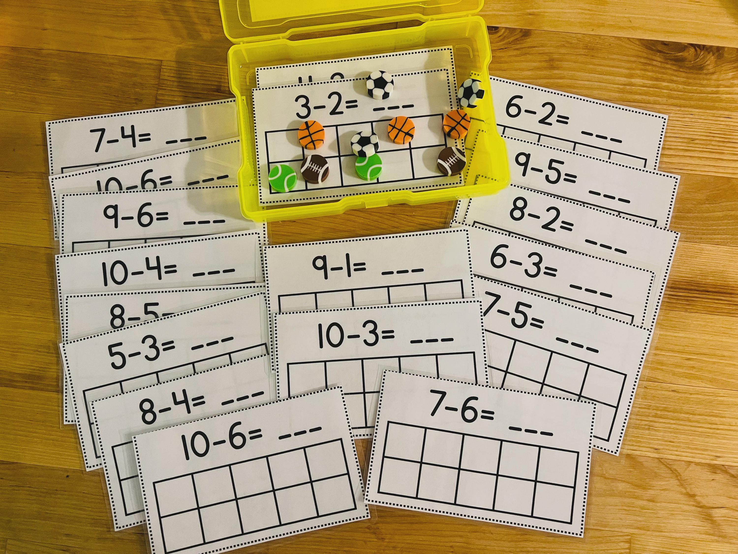 Printable Math Task Box Bundle, Prek Kindergarten SPED Centers, Early ...