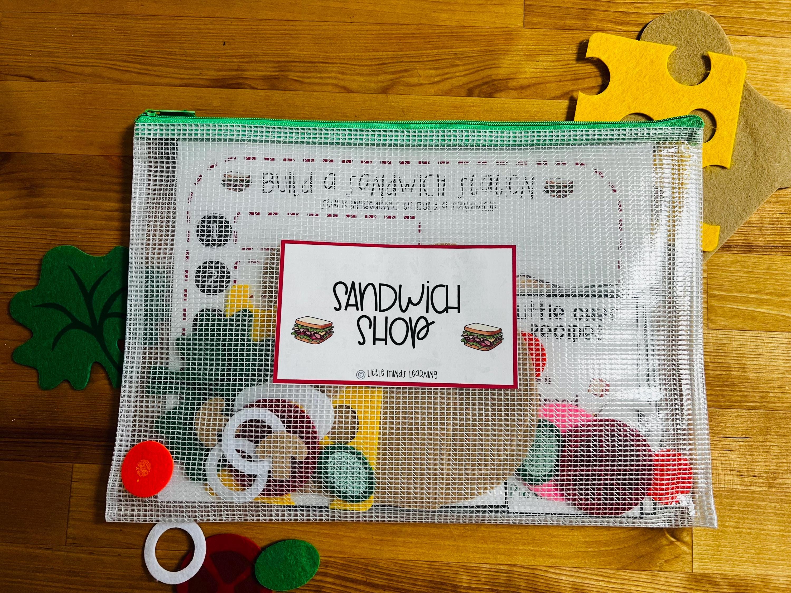 Sandwich Shop Pouch Activity for Preschool, Kindergarten, SPED, Food ...
