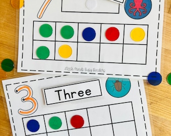 Tens Frame Counting Mat, counting, number activity, numbers
