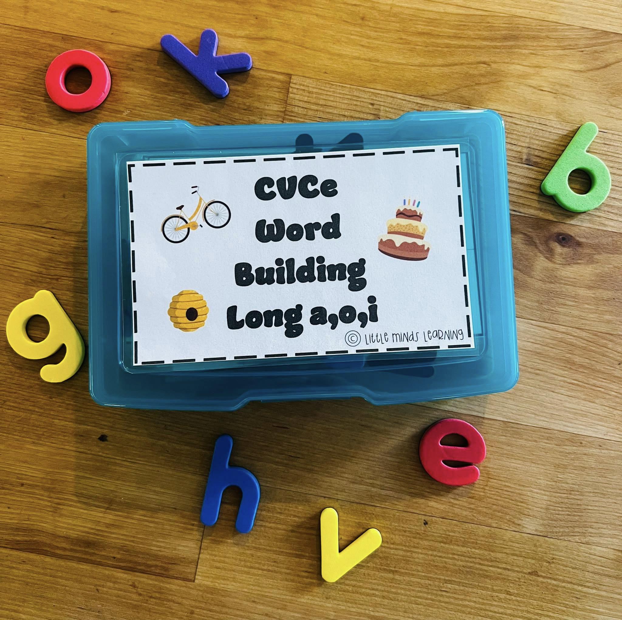 Cvce Word Building Task Box: Literacy Activity - Etsy