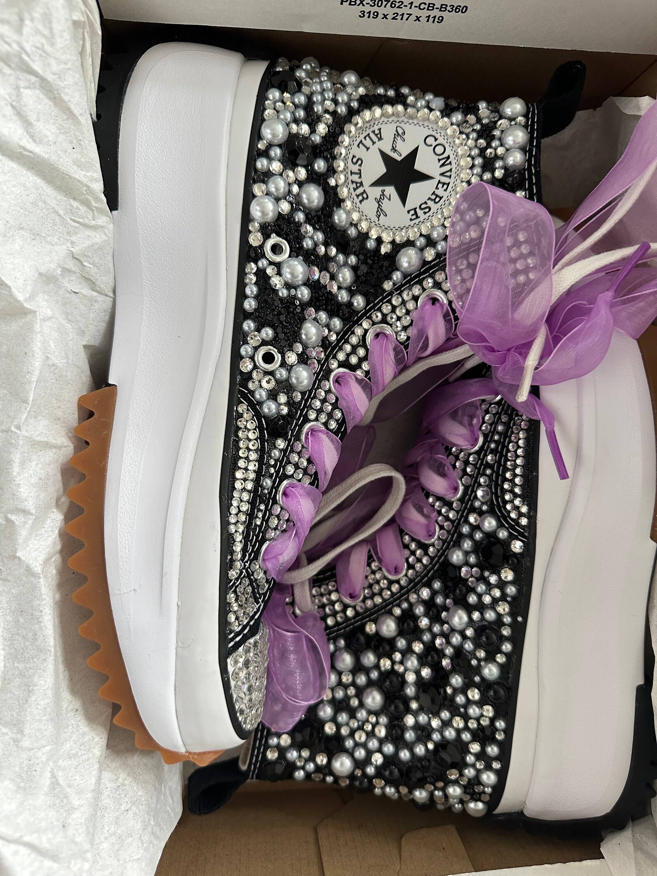 bling platform sneakers