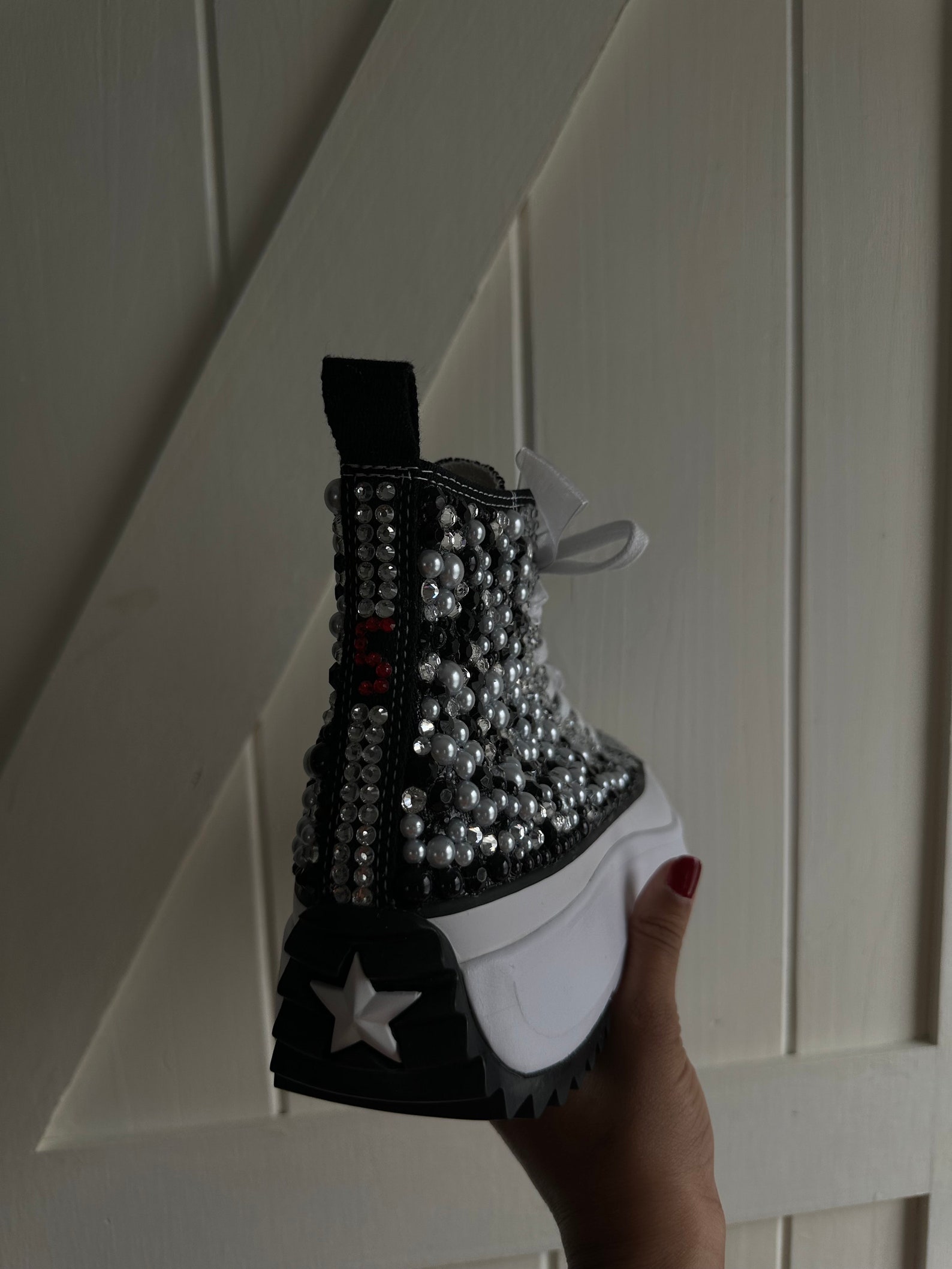 bling platform sneakers