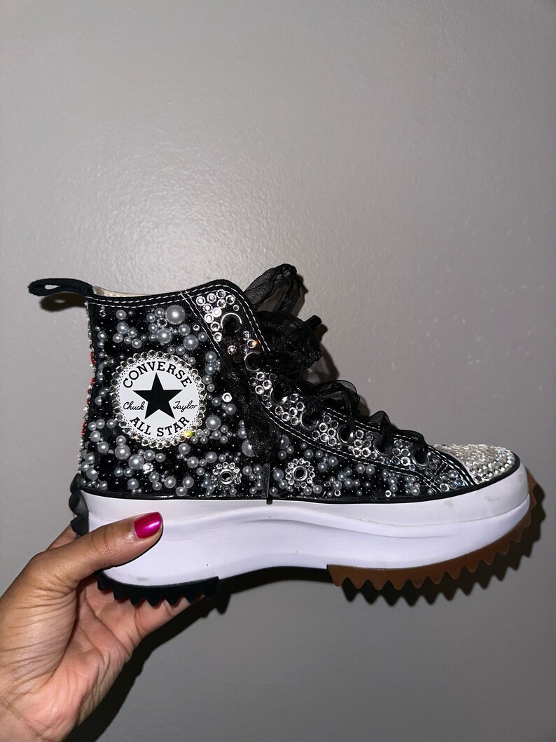 bling platform sneakers