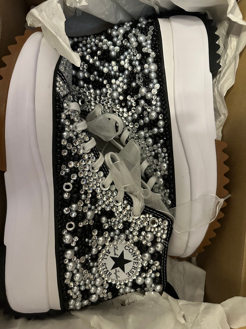 bling platform sneakers