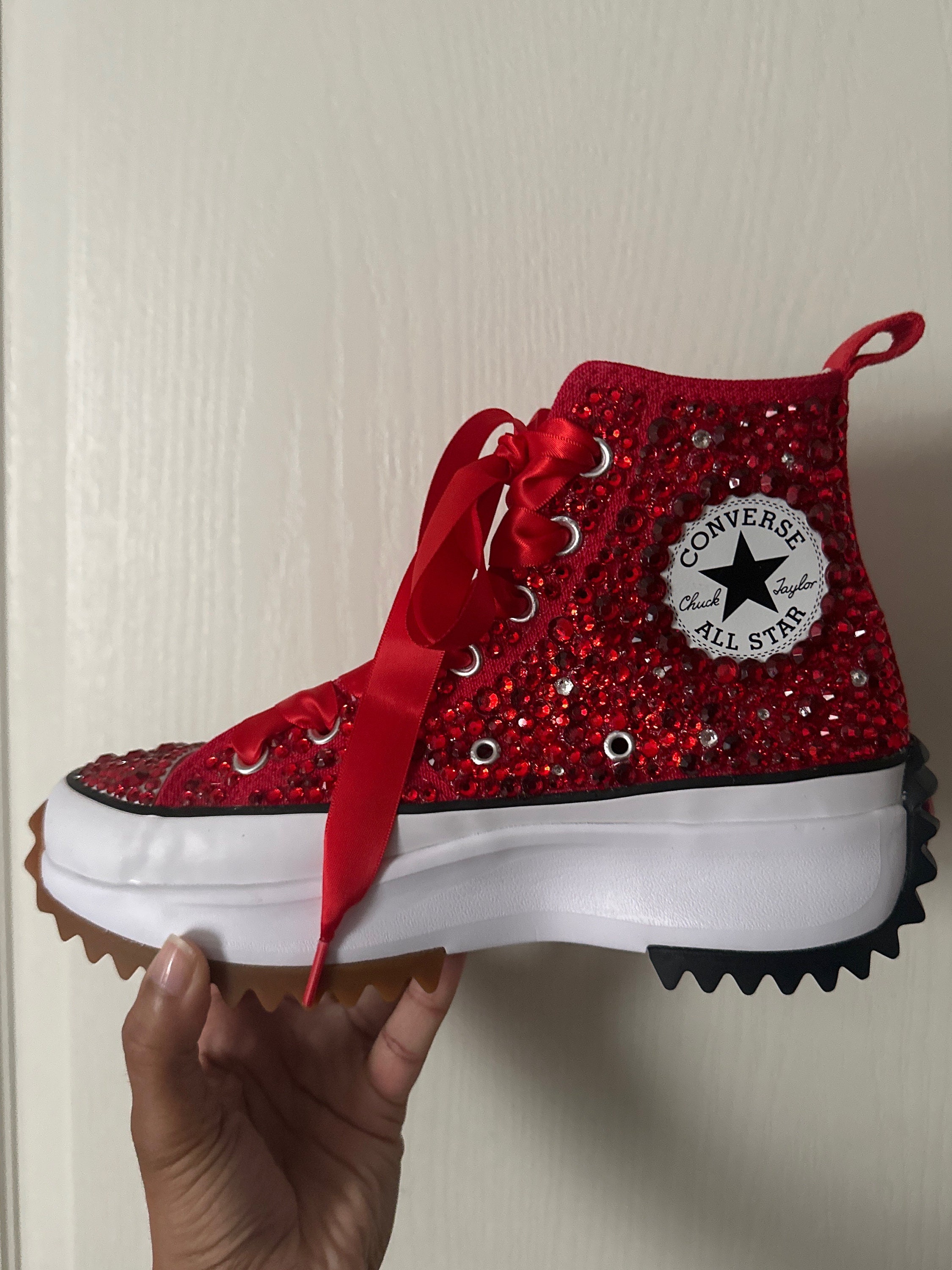 bling platform sneakers