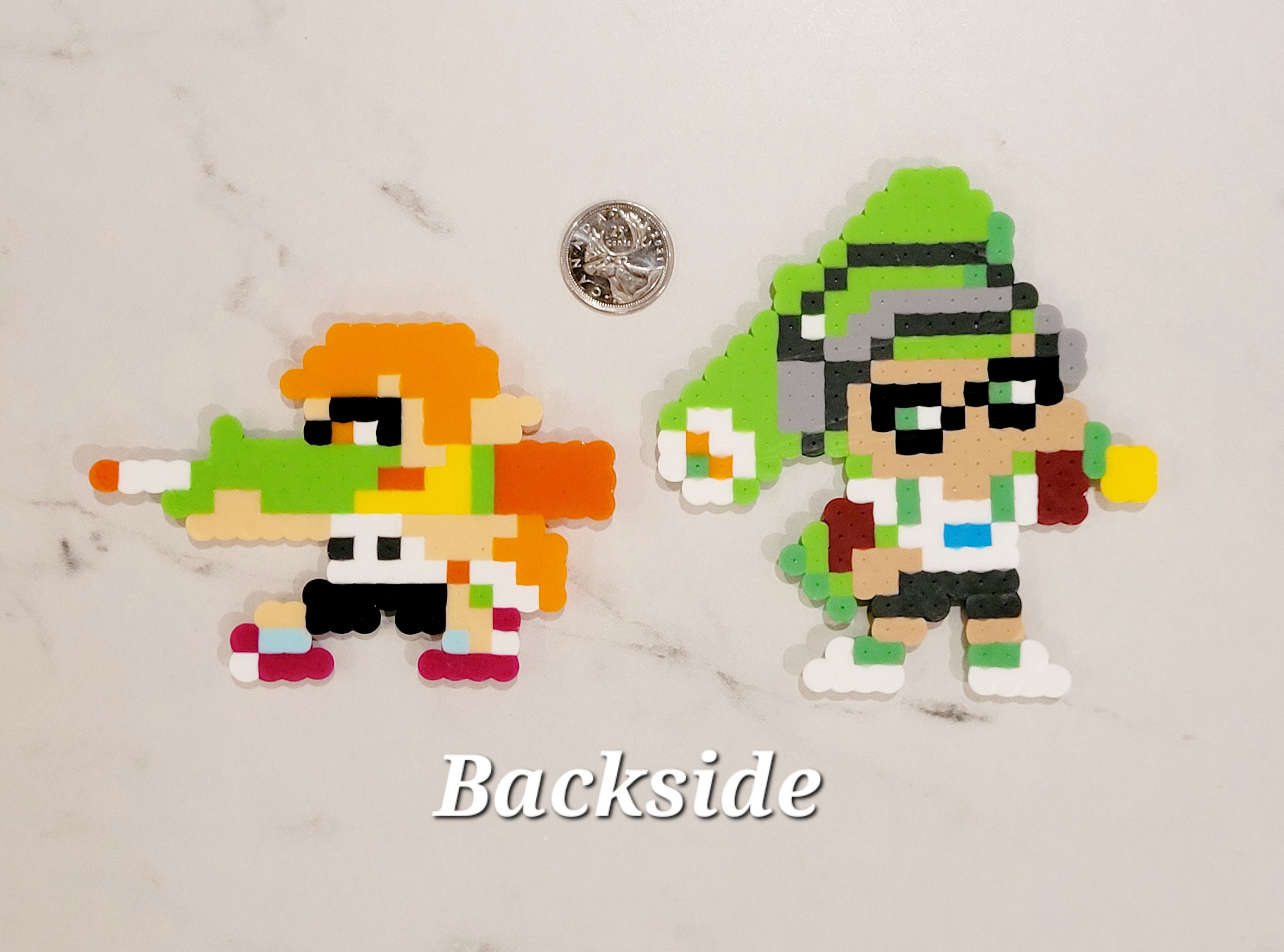 Splatoon Inklings Inkling Squid Perler Bead Keychains Figurines ...