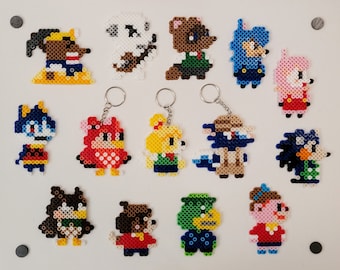 Animal Crossing Perler Bead Keychains Magnets - Main Image