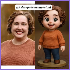 Custom Action Figure Digital, Personalized Action Figure Design, Personalized Funny Gift for Her, Turn Your Photo into an Action Figure